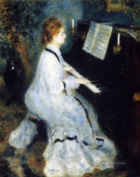 Pierre Auguste Renoir Painting - woman at the piano Pierre Auguste Renoir